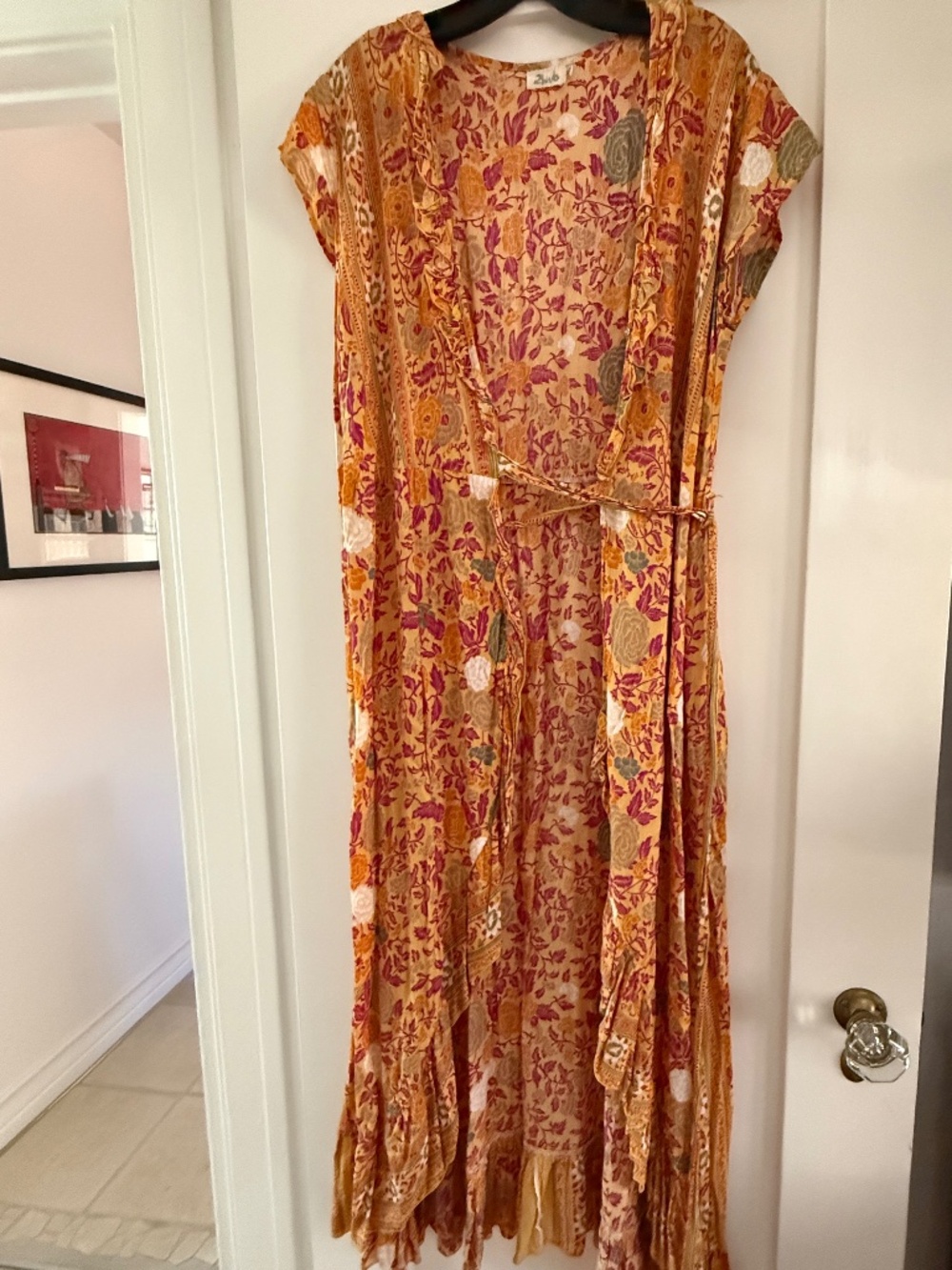 2Birds Bali bohemian wrap-around midi- M/L